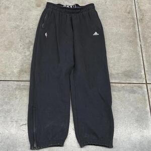 vintage nba adidas black relaxed baggy fit sweatpants size large